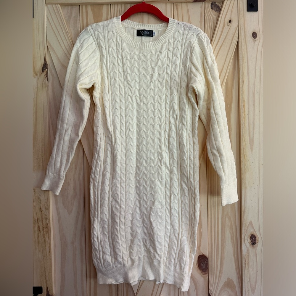Long sleeve sweater dress